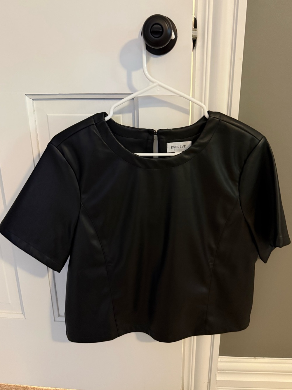 Evereve Faux leather top